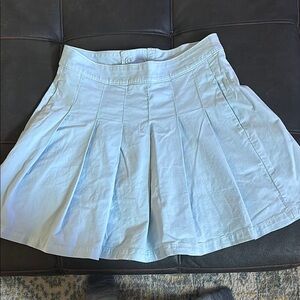 AE Super High Wasted Light Blue Pleated Women's Skirt